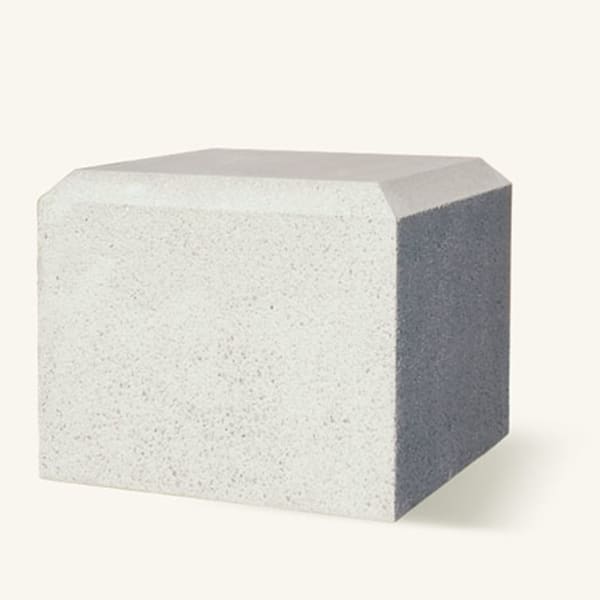 monoscape cube 600 silver grey concrete bollard 1 ma