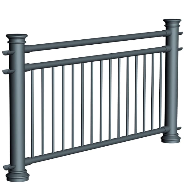 ferrocast chancellor 4 (pgr3) polyurethane pedestrian guard rail