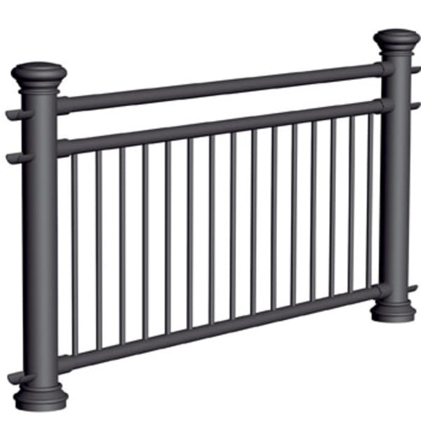 ferrocast regent 4 (pgr3) polyurethane pedestrian guard rail