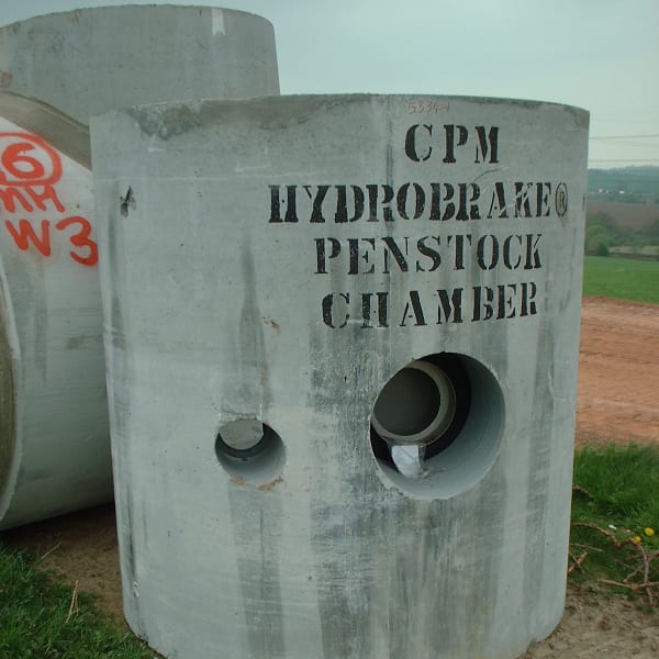 hydrobrake penstock chambers