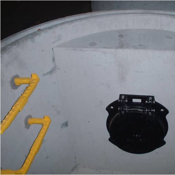 non-return flap valve chamber