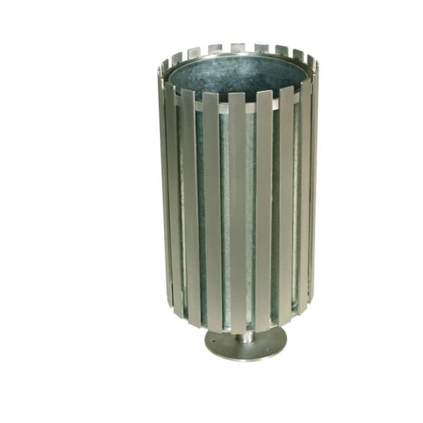 ollerton academy steel and stainless steel litter bin