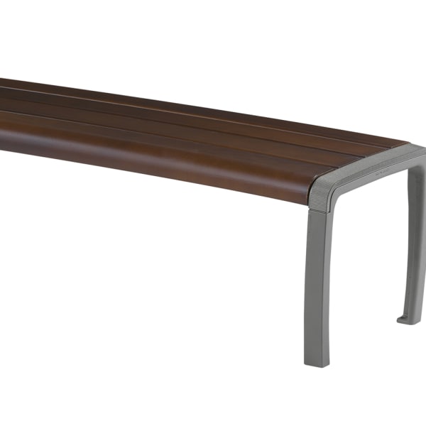 sineu graff twist three place curved bench