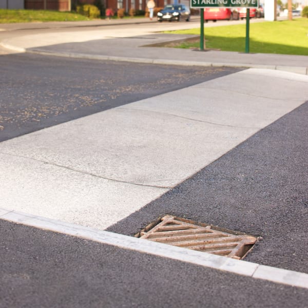 sinusoidal traffic ramp