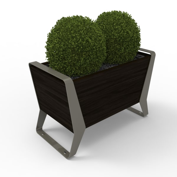 stratic planter - onyx and quartz