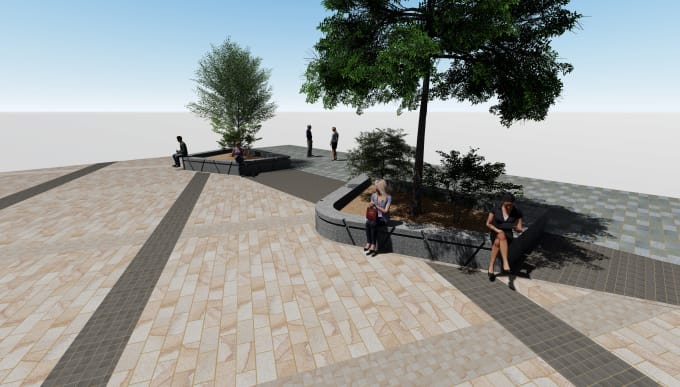 An example of landscape design visualisation by marshalls