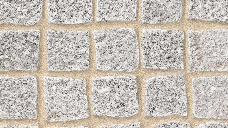 Marshalls Cropped Granite Setts in Silver Grey.