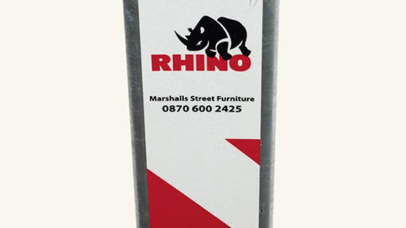 Rhino RTSQ8 Heavy Duty Square Steel Telescopic Bollard