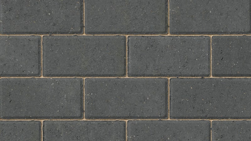 Marshalls Standard block paving in charcoal.