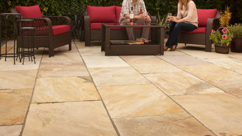 Indian Sandstone - Buff Multi
