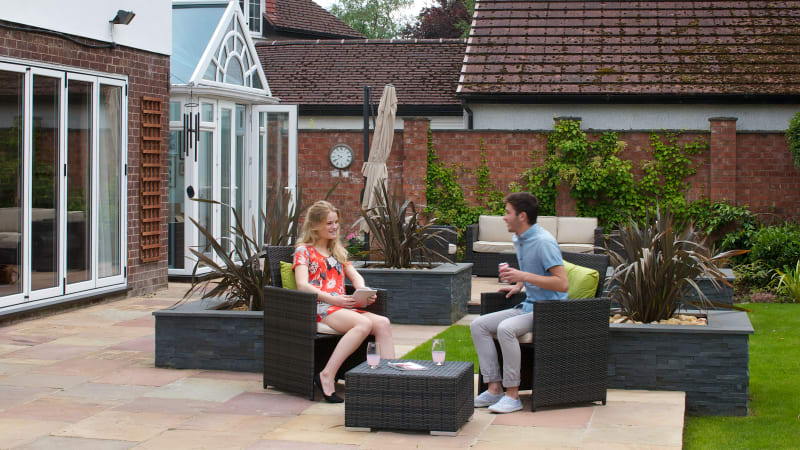 Indian Sandstone - Buff Multi