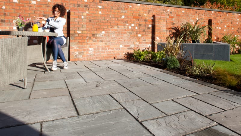 Indian Sandstone - Grey Multi