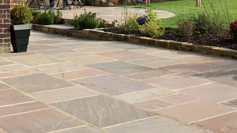 Indian Sandstone - Buff Multi