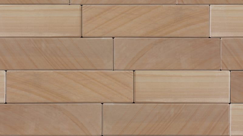 Stoneface Sawn Veneer Walling - Golden Sand Multi
