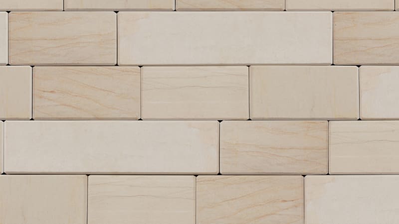 Stoneface Sawn Veneer Walling - Caramel Cream Multi