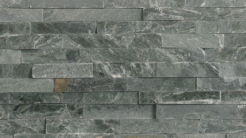 Stoneface Drystack Walling - Slate Verte