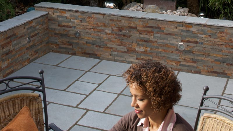Stoneface Drystack Veneer Walling - Copper Slate