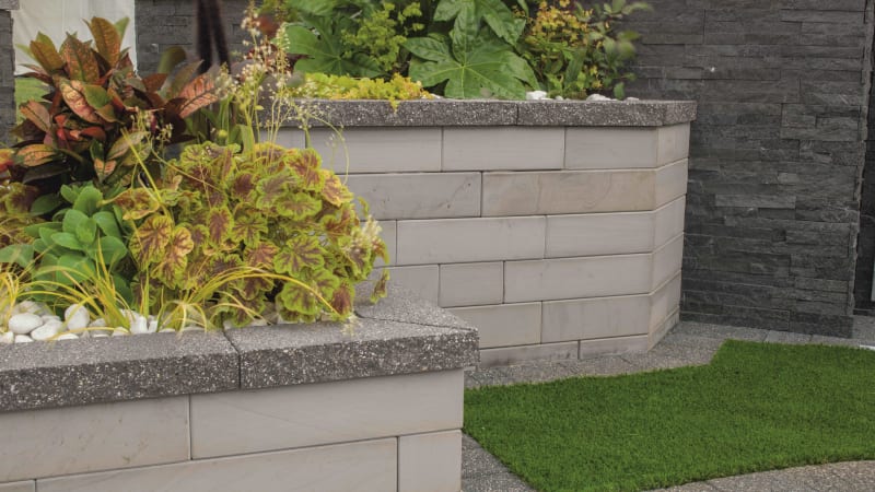 Stoneface Sawn Veneer Walling - Silver Multi