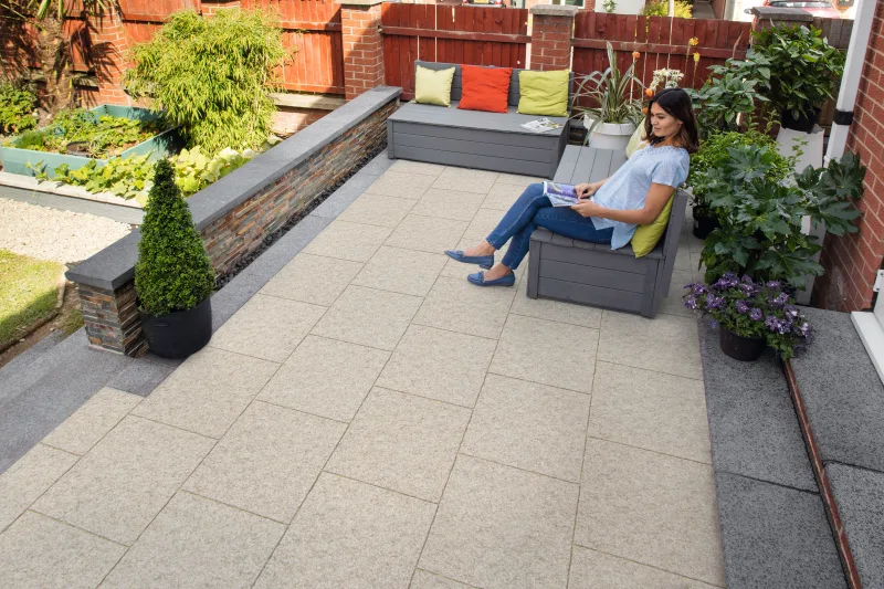 Garden Patio Ideas On A Budget Marshalls - How Much To Patio A Garden Uk