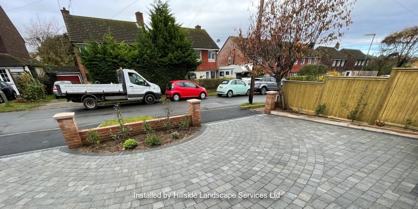 Marshalls Drivesys paving installed on a driveway.