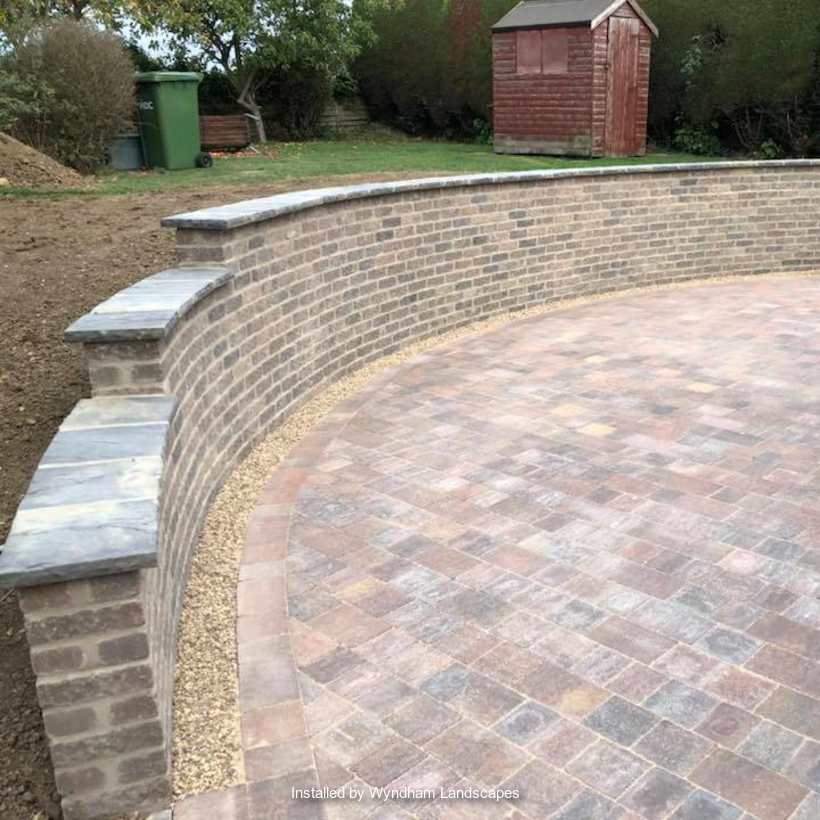 Marshalls Tegula paving in Traditional with Tegula walling installed by a Marshalls register member.