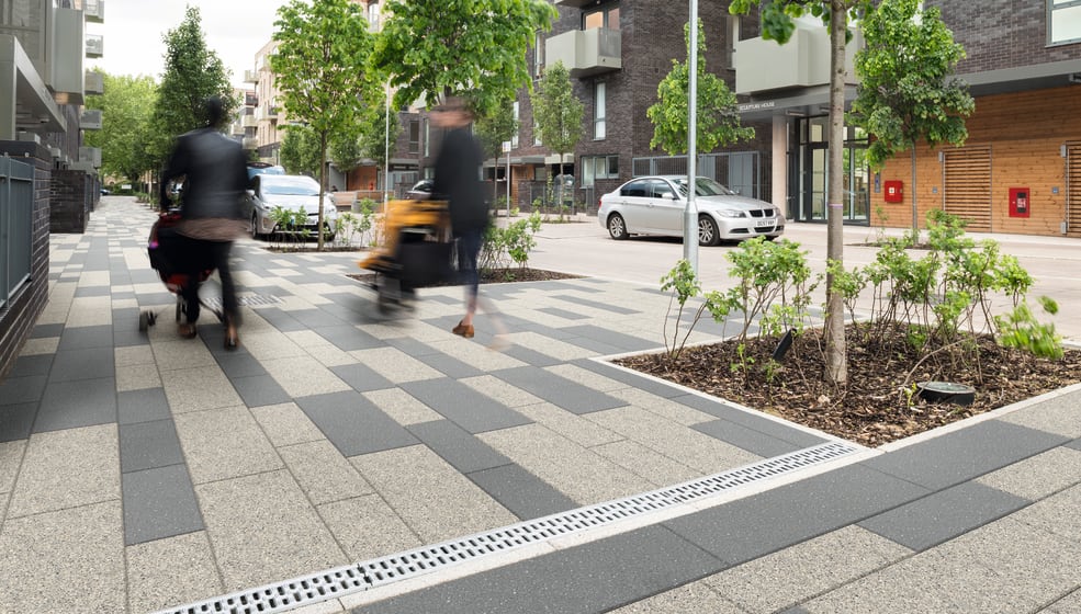 Conservation X Paving Skimmed Silver Grey and Blue Grey