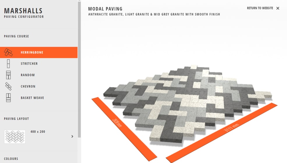 Modal Paving Design Tool