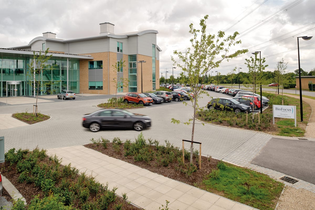 modal - keyblok and saxon paving - chesterford research park