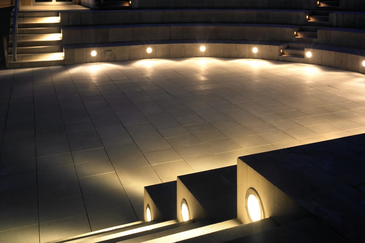 bega circular recessed wall luminaire
