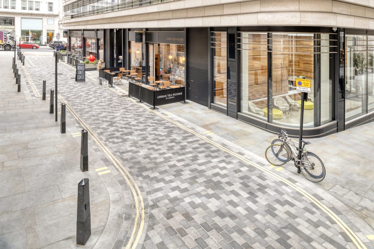 scoutmoor paving and granite mix - st james market london