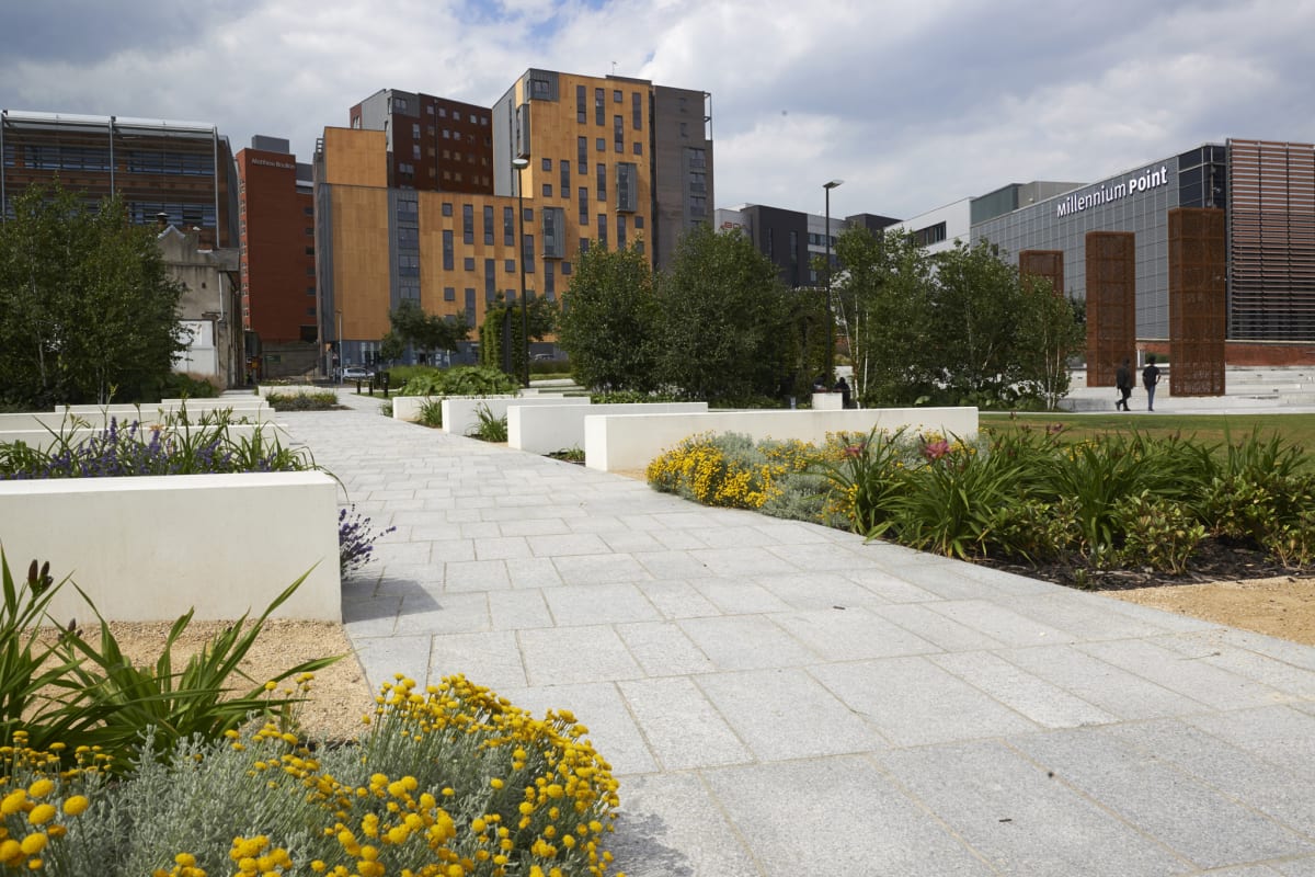 east side city park - natural stone