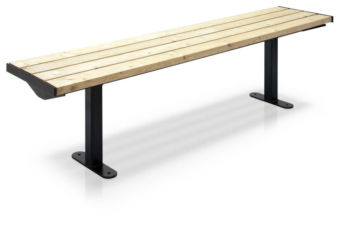 citi element - softwood slats with black steel frame