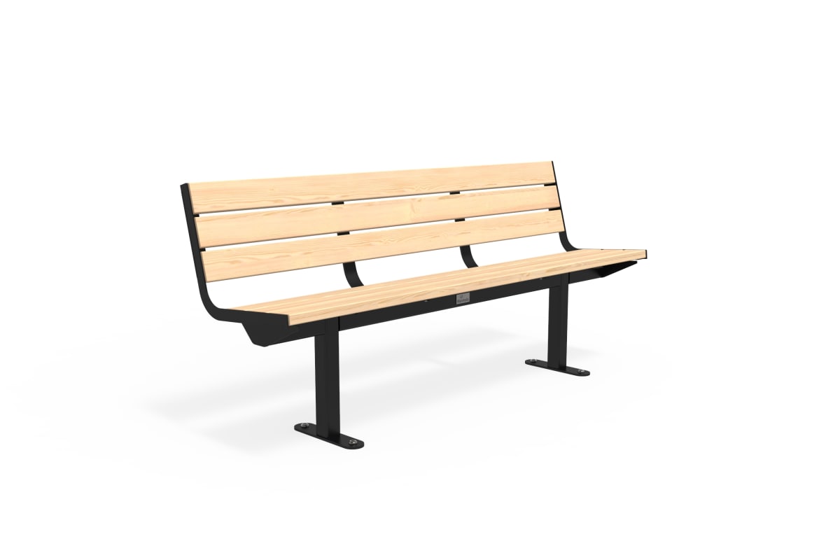 citi element seat - softwood with jet black frame