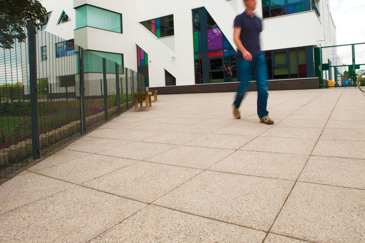 conservation textured paving - harvest buff