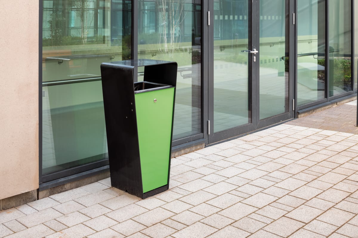 loci litter bin - steel and powdercoated