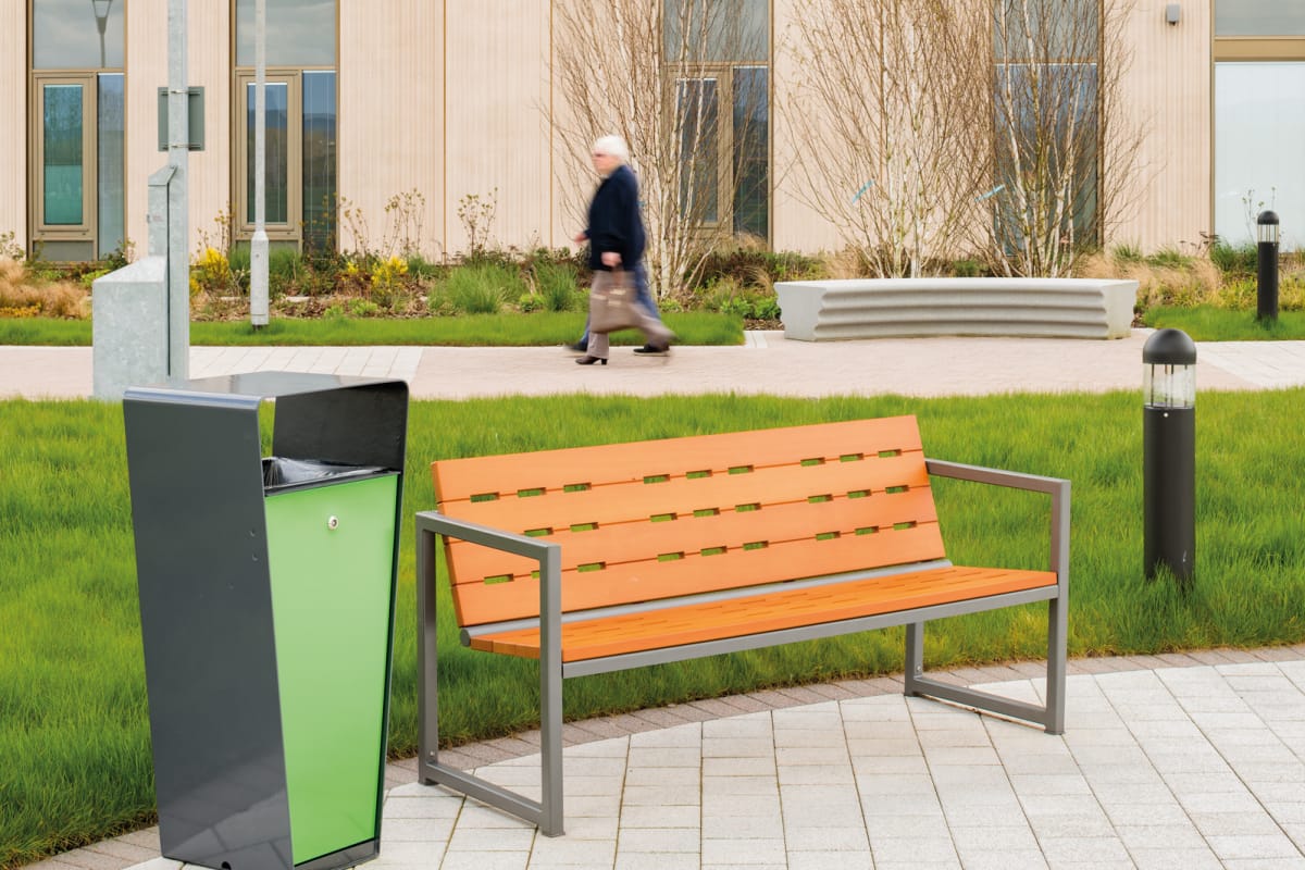 loci litter bin - steel and powdercoated