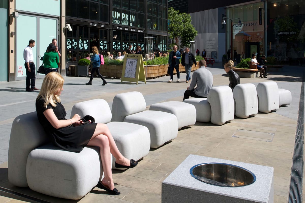 escofet sit seats and esofet socrates litter bins
