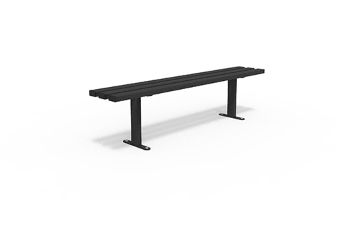 essentials steel powder coated bench