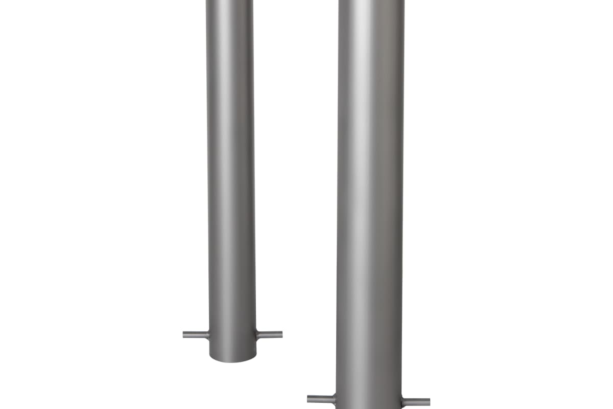essentials 304 stainless steel bollards - bead blast finish