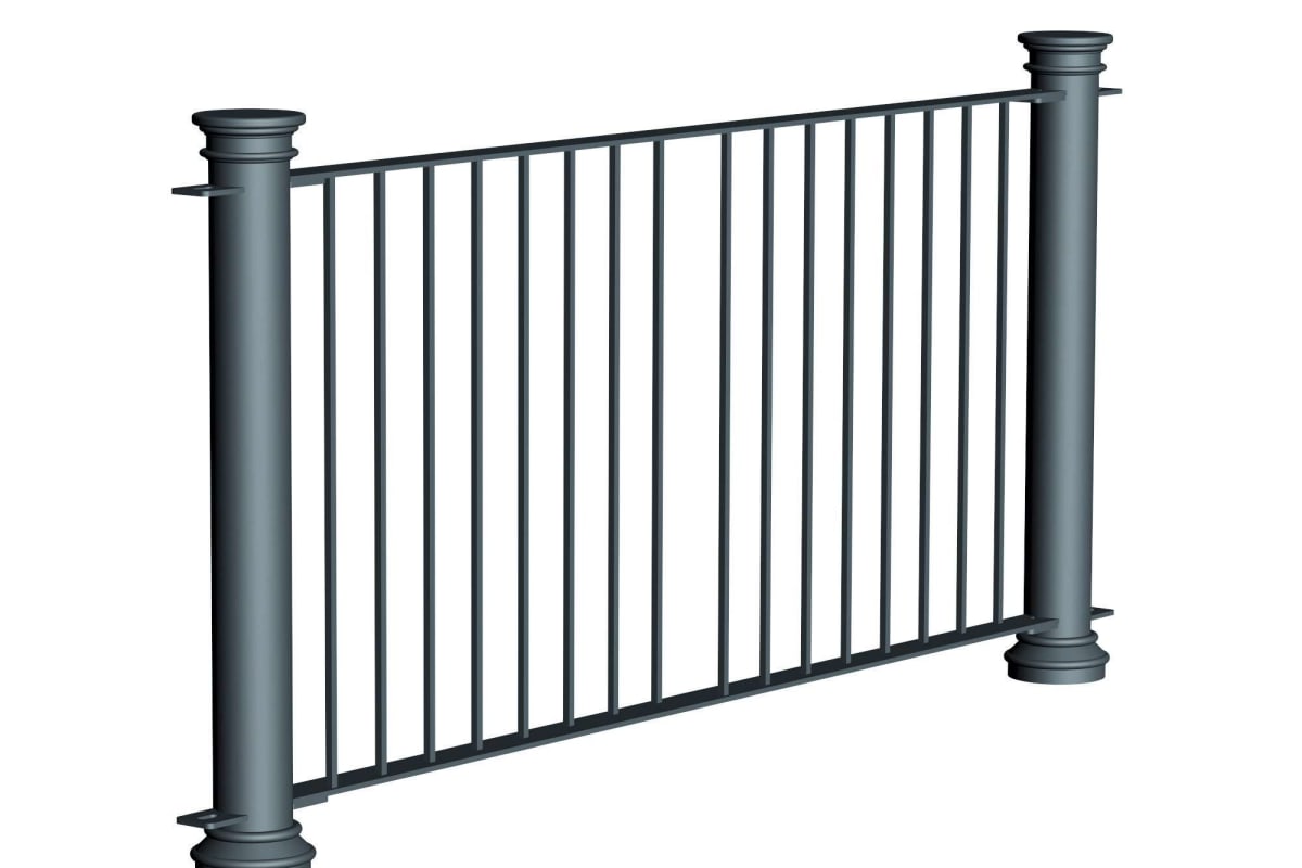 ferrocast chancellor 1 (hi vis) polyurethane pedestrian guard rail