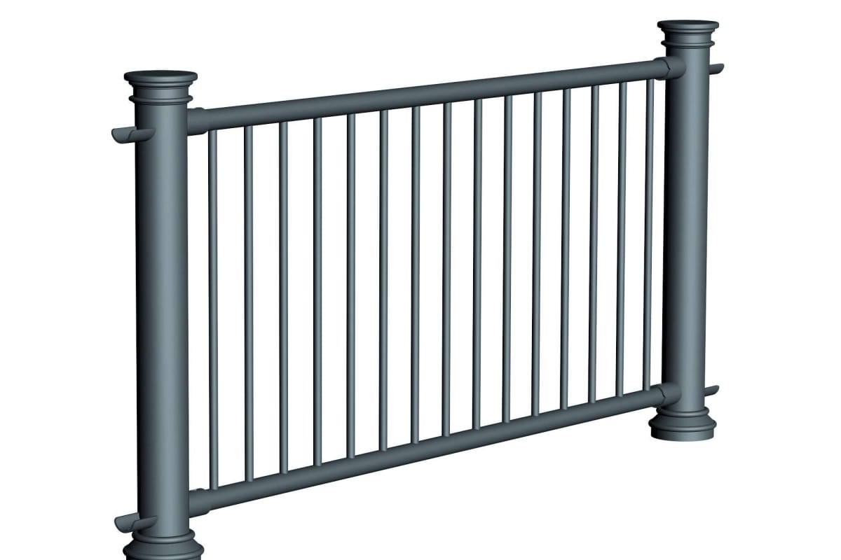 ferrocast chancellor 3 (pgr3) polyurethane pedestrian guard rail