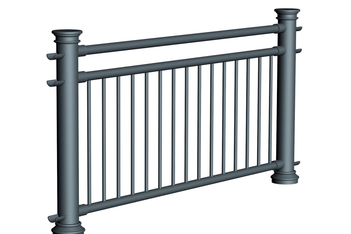 ferrocast chancellor 4 (pgr3) polyurethane pedestrian guard rail