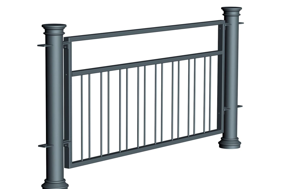 ferrocast chancellor 5 (pgr2) polyurethane pedestrian guard rail
