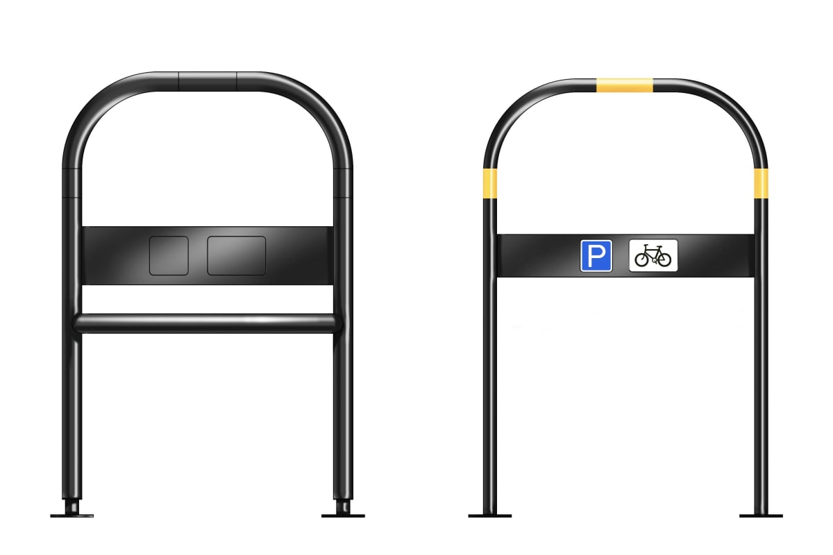 ferrocast red route polyurethane cycle stand