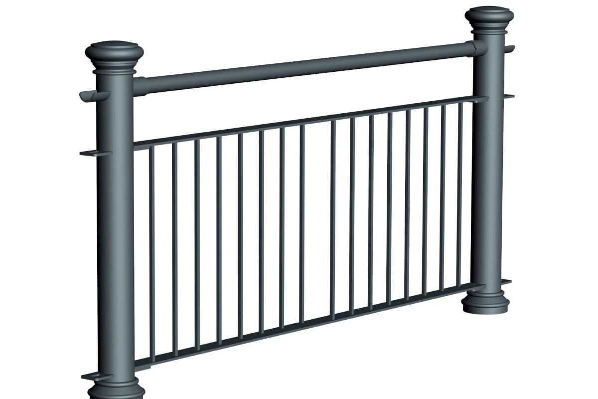 ferrocast regent 2 (reduced hi vis) polyurethane pedestrian guard rail
