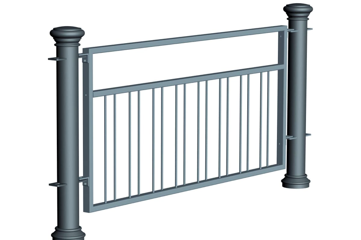 ferrocast regent 5 (pgr2) polyurethane pedestrian guard rail