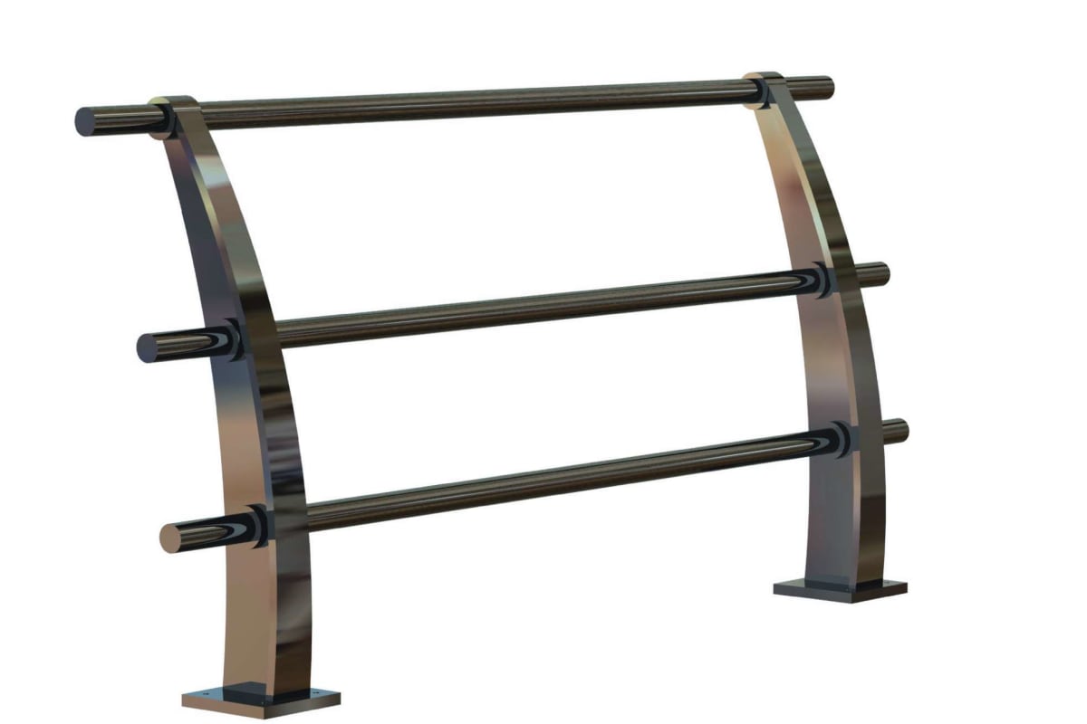 ferrocast waterside 3 rail polyurethane post and rail