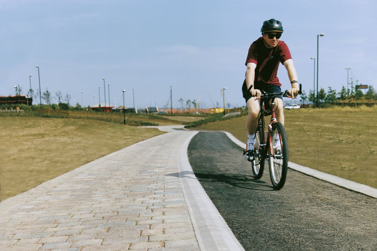 marshalls tactile cycleway demarcation natural