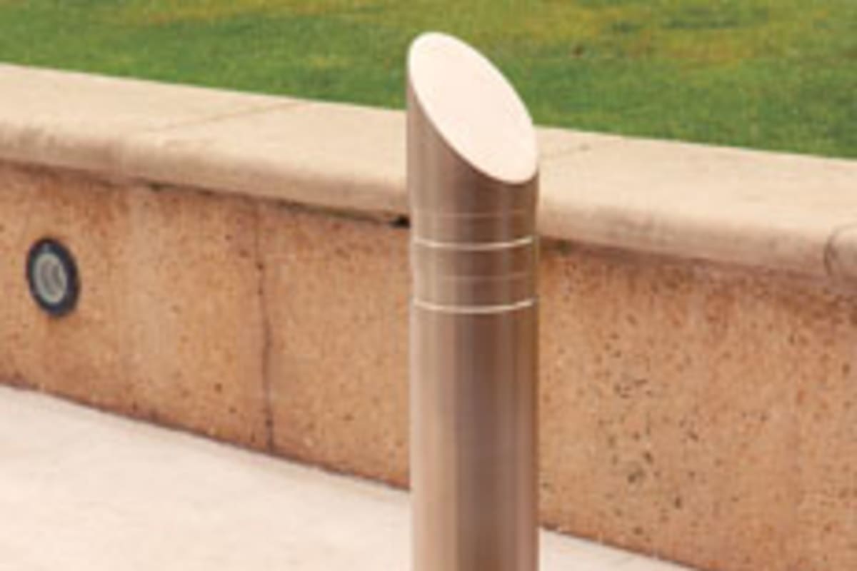 rhino m3 mitre top stainless steel bollard