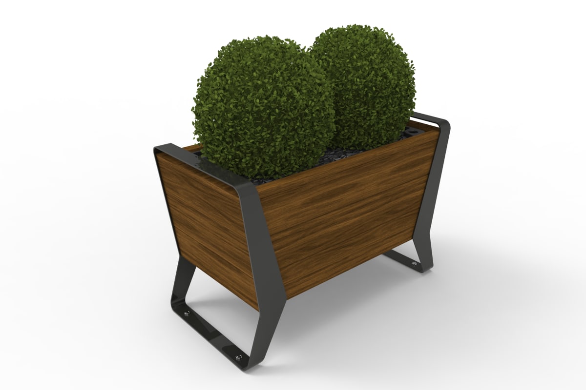 stratic planter - copper and carbon